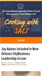 Mobile Screenshot of cookingwithsaltlaw.com